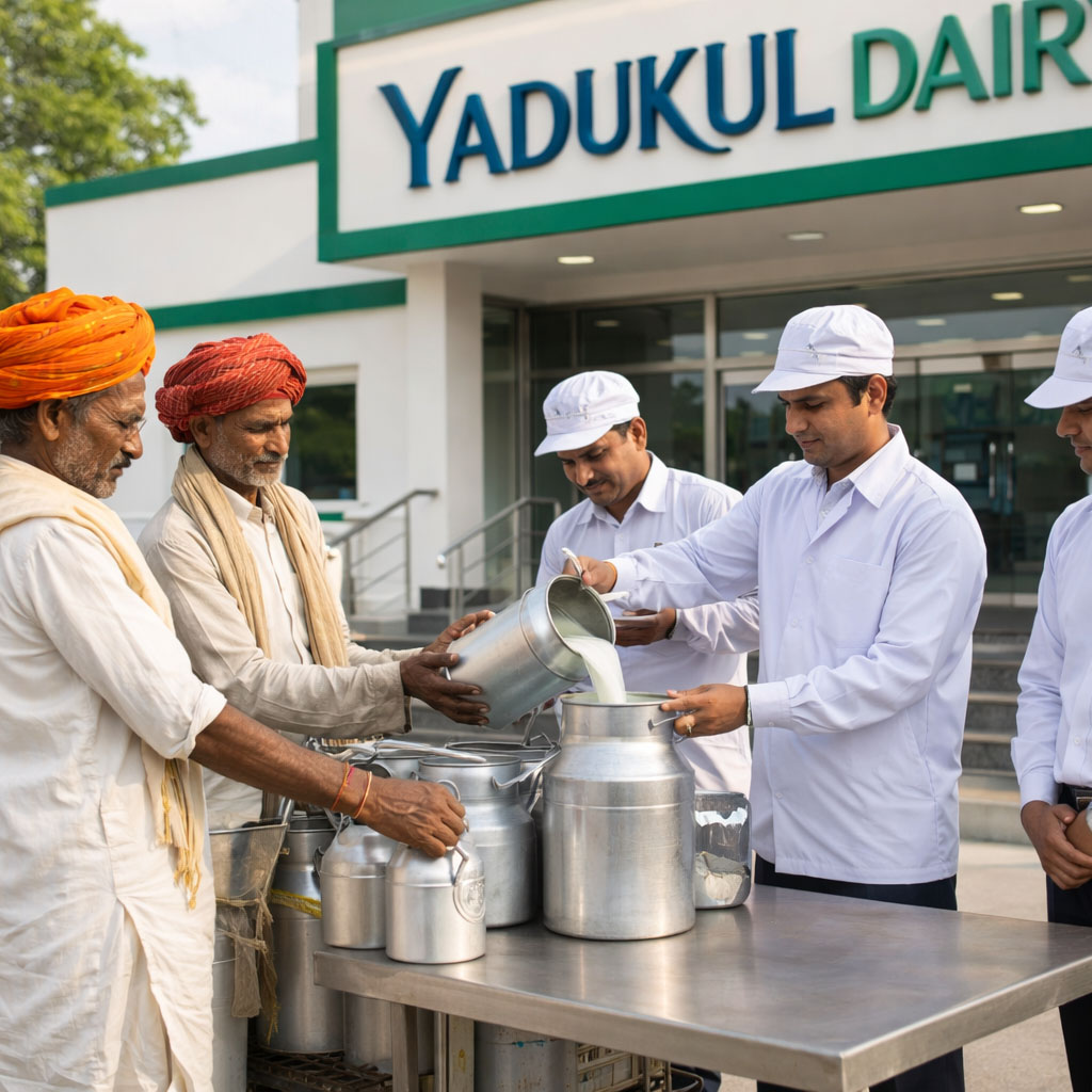 Yadukul Dairy fresh milk bottle